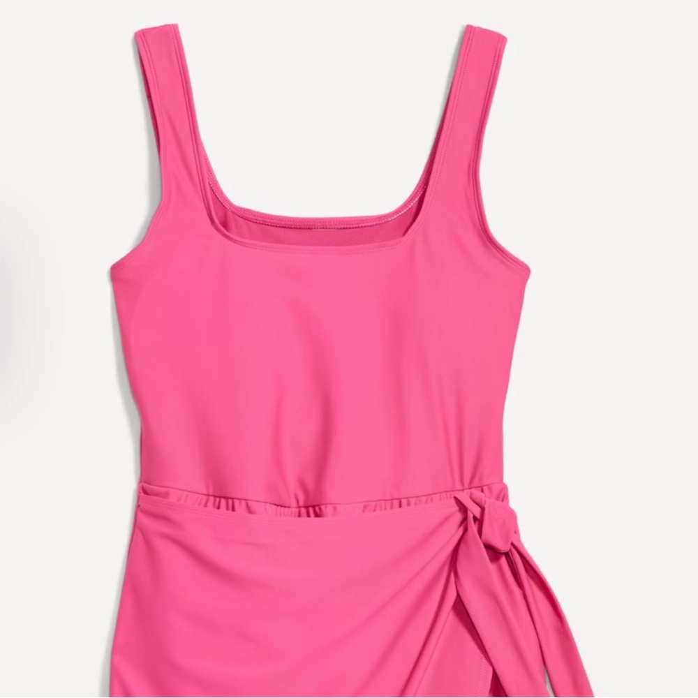 Side- Tie Swim Dress
